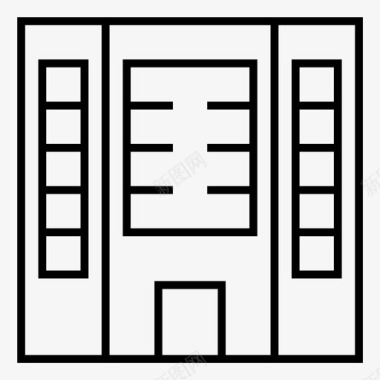 公司表彰会建筑公寓公司图标图标