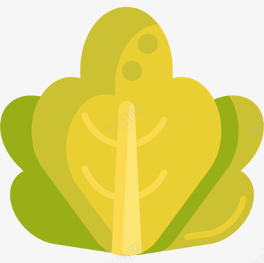 莴苣园艺56扁平图标图标