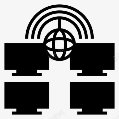 局域网网卡计算机连接全局图标图标
