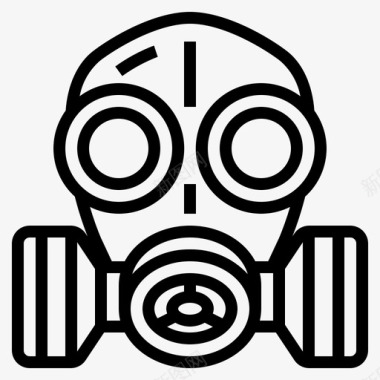 面具有毒面具毒气防护图标图标