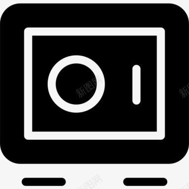 手提式保险箱保险箱接口61实心图标图标