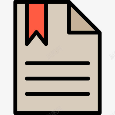 书签文档书签标签4线颜色图标图标