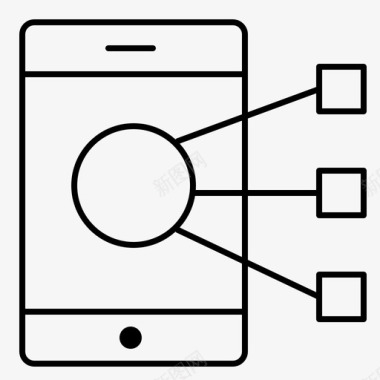 天翼手机标识连接设备手机图标图标