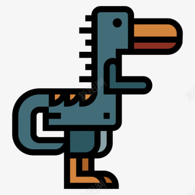 恐龙哥恐龙7线状颜色图标图标