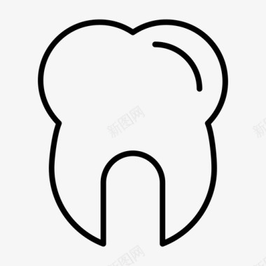 牙齿磨牙牙科医生图标图标