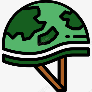 头盔士兵2线性颜色图标图标