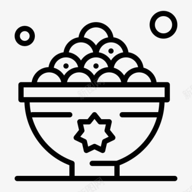 枣食物开斋图标图标