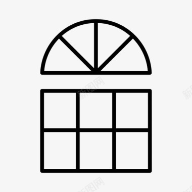 窗户建筑师建筑图纸图标图标