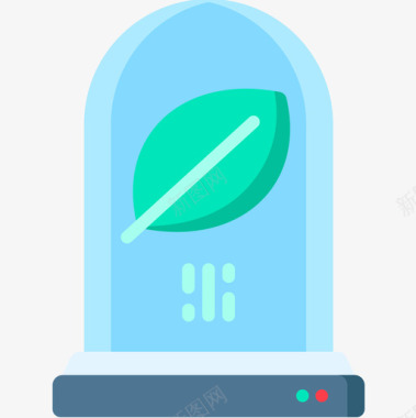科技未来的世界叶未来世界平坦图标图标
