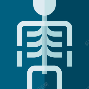 光图片X光整形手术19扁平图标图标