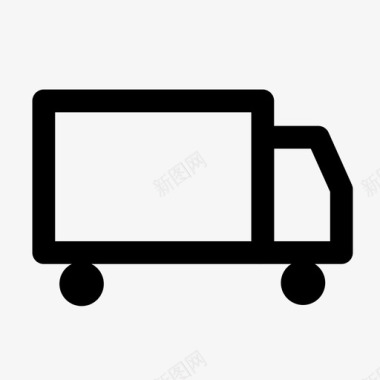 网店送货车运输网店图标图标