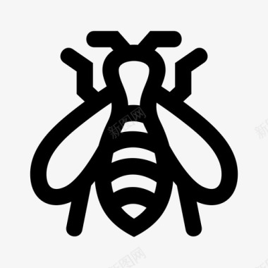虫子蜜蜂动物虫子图标图标