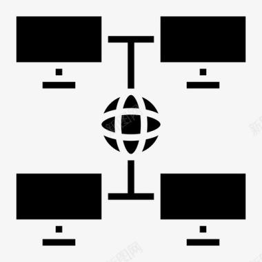 局域网网卡计算机连接全局图标图标