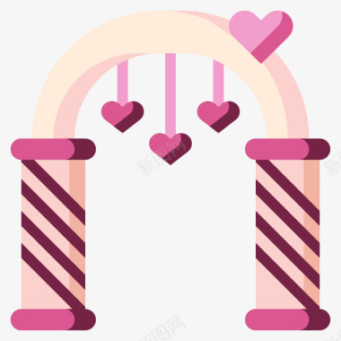 结婚拱门爱情与浪漫15平图标图标