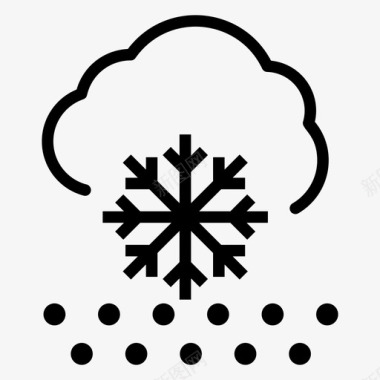 散雪阵雨大雪暴雨图标图标