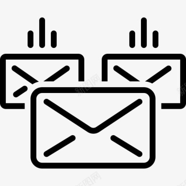 垃圾邮件邮件电子邮件垃圾邮件图标图标