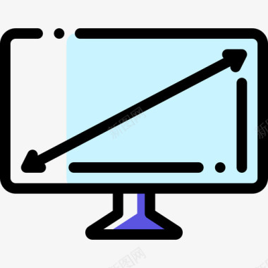 缤纷色监视器电视18漏色图标图标