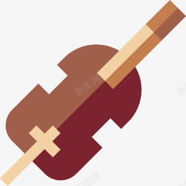 小提琴音乐和乐器11平调图标图标