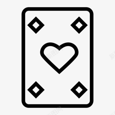 扑克纸牌娱乐图标图标