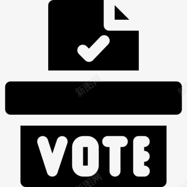 投票箱投票选举15次已满图标图标