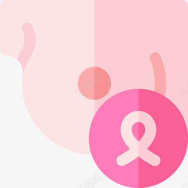 世界旅游日乳腺癌世界癌症意识日第5天平淡图标图标