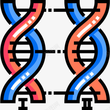 DNA封面Dna生物工程7线性颜色图标图标