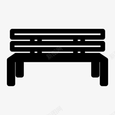 椅子长凳座位图标图标