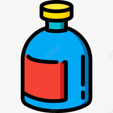 线性瓶子容器5线性颜色图标图标