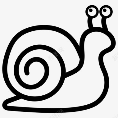 蜗牛表情符号情感图标图标