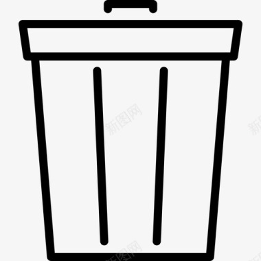 垃圾箱清洁环保图标图标