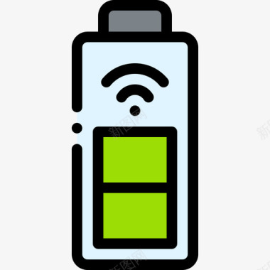 电量节约免抠png图片低电量smarthome8线性颜色图标图标