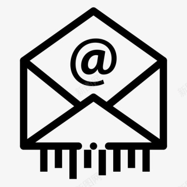 电子邮件商务信函图标图标