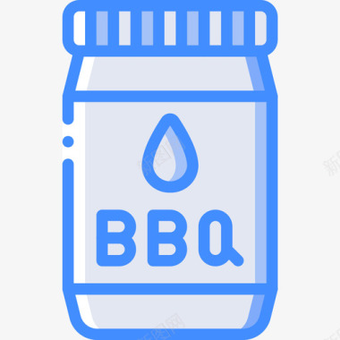 酱汁烤肉5蓝色图标图标