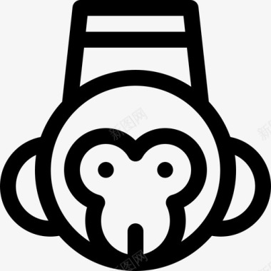 黑猴子猴子马戏团63直系图标图标