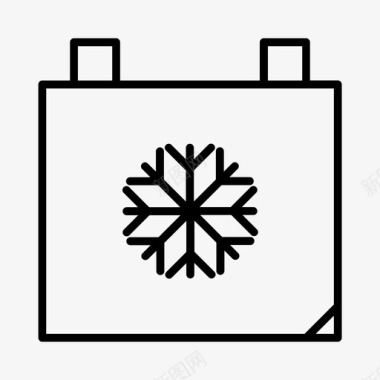 冬季季节日历寒冷图标图标