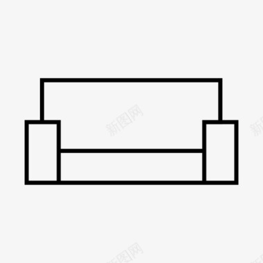 标准坐姿沙发家具座椅图标图标