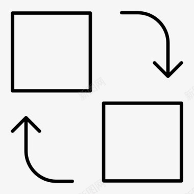 界面设计转换交换传输图标图标