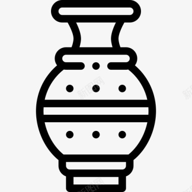 花瓶印度26直纹图标图标