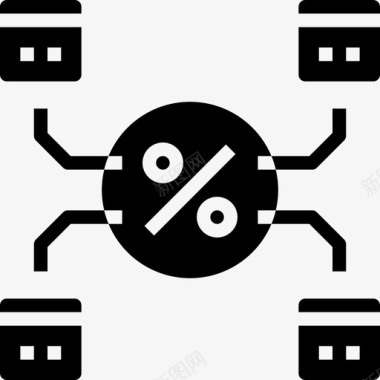 百分比折扣5填充图标图标