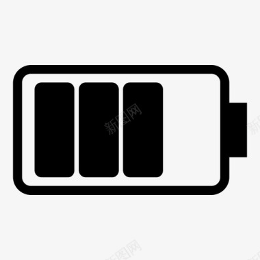电量节约免抠png图片电池几乎满电电池电量图标图标