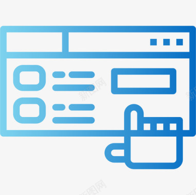 网页模块设计网站网页托管41渐变图标图标