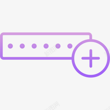 公共标识安全密码安全16轮廓渐变图标图标