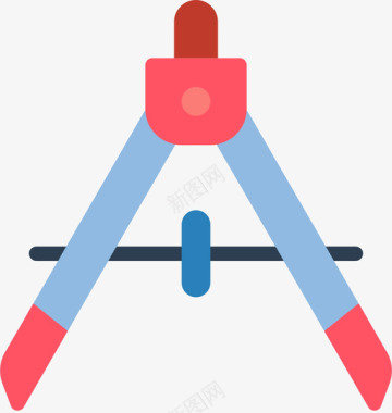 指南针的图标指南针文具58扁平图标图标