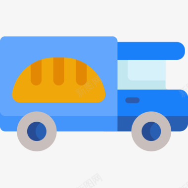 送货箱食品车送货85扁平图标图标