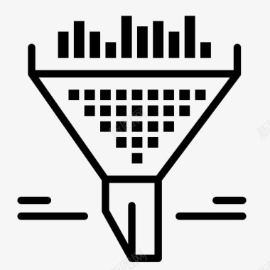 过滤的茶叶过滤器数据漏斗图标图标