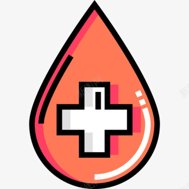 血型献血20线色图标图标