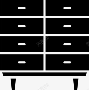 柜子抽屉家具图标图标