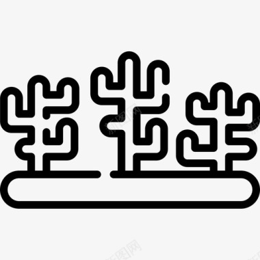 大堡礁澳大利亚10线性图标图标