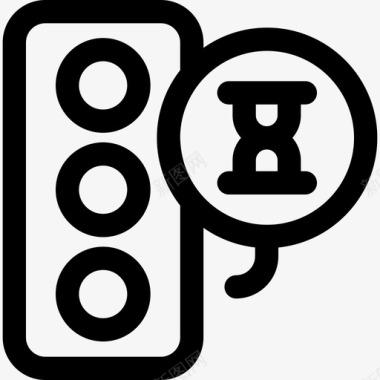 红绿灯公共交通4直线图标图标