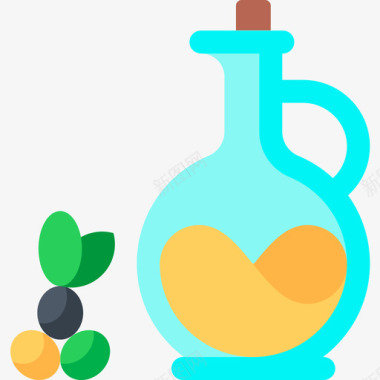 橄榄油素食食品5无糖图标图标